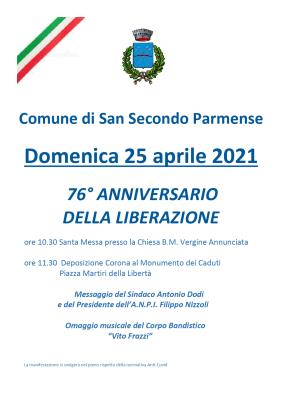 Celebrazioni del 25 Aprile 